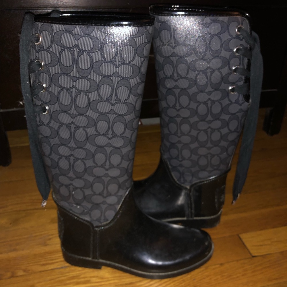 COACH RAIN BOOTS